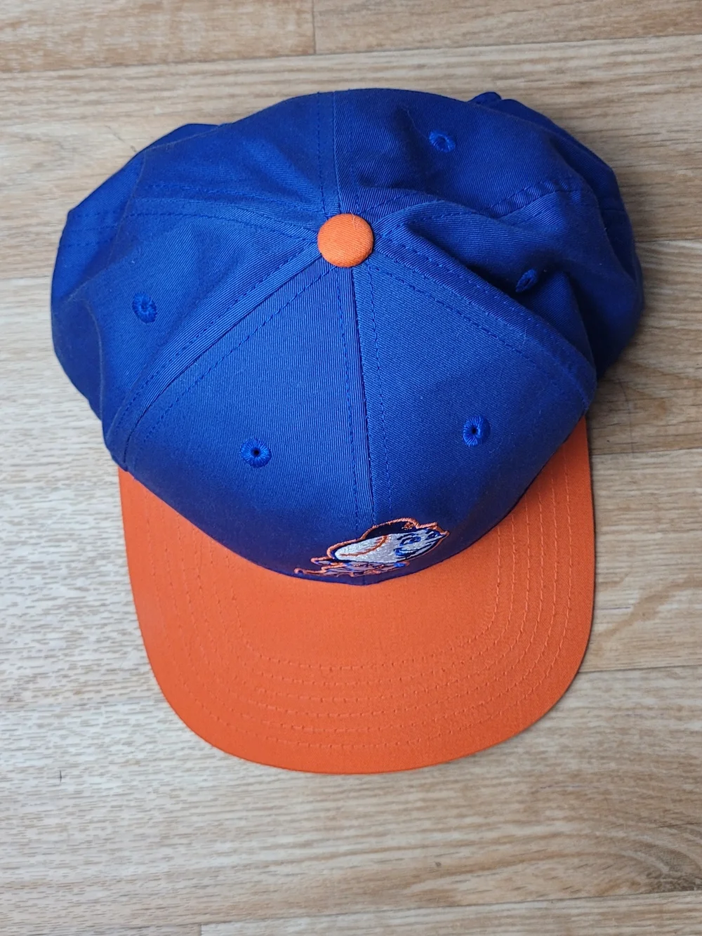 American Needle Mets Royal Blue Snapback Cap with Red Label